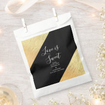 Casamento Elegante Moderno Preto e Dourado com Fol