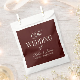 Sacolinha Casamento Elegante Vintage Marfim Burgundy Escuro