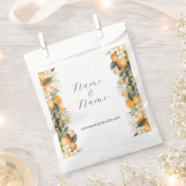 Sacolinha Casamento Favor Bolsas Laranjas Citrinas Flores Fl