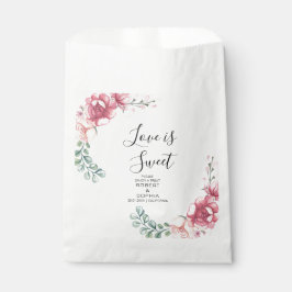 Sacolinha Casamento Flor de Rosa Bege