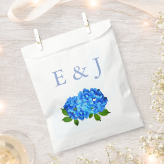 Sacolinha Casamento Floral de Hortênsia Azul