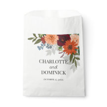 Casamento Floral do Jardim de Queda Burgundy