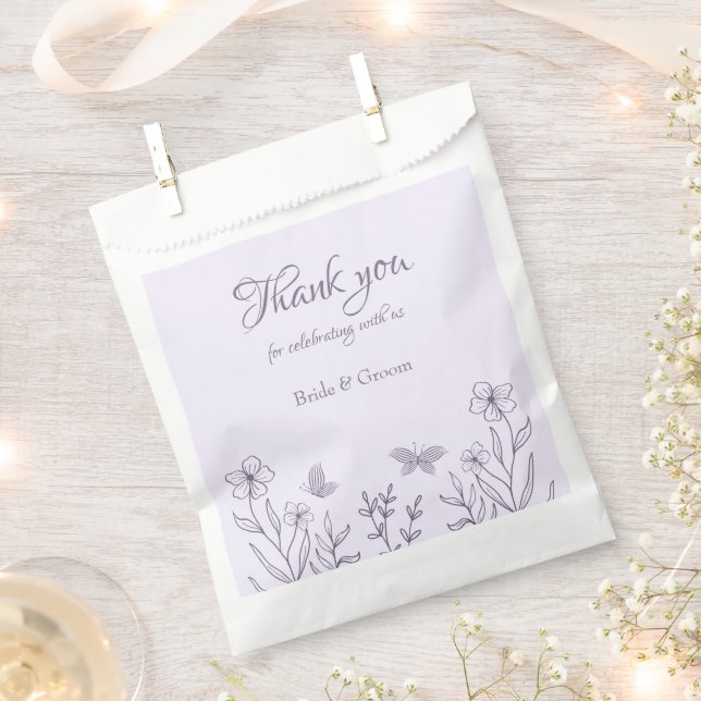 Sacolinha Casamento floral romântico elegante (Cortado)