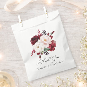 Sacolinha Casamento Floral Rosa-Brilhante