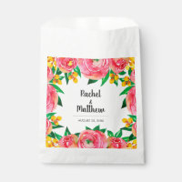 Casamento Floral, Rosa e Amarelo, Napkins