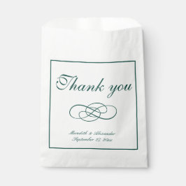 Sacolinha Casamento Formal Minimalista do Emerald Green