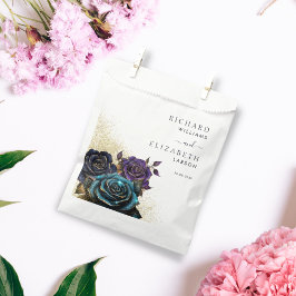 Sacolinha Casamento Glitter Rosa Gótico Escuro