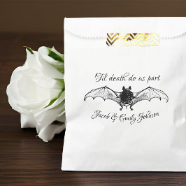 Sacolinha Casamento Gótico Halloween Bat Til Morte De Til No