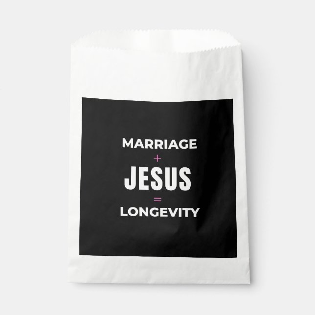Sacolinha Casamento + Jesus = Longevidade (Frente)