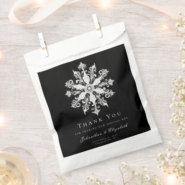 Sacolinha Casamento Minimalista em Floco de Neve | Branco (Cortado)