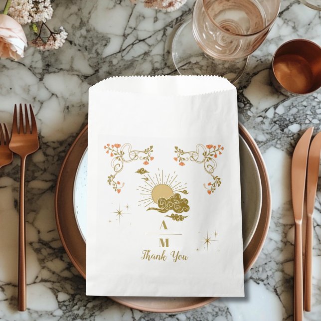 Sacolinha Casamento Místico Dourado Vintage (Criador carregado)