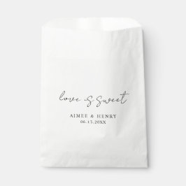 Sacolinha Casamento Moderno Rustic Script