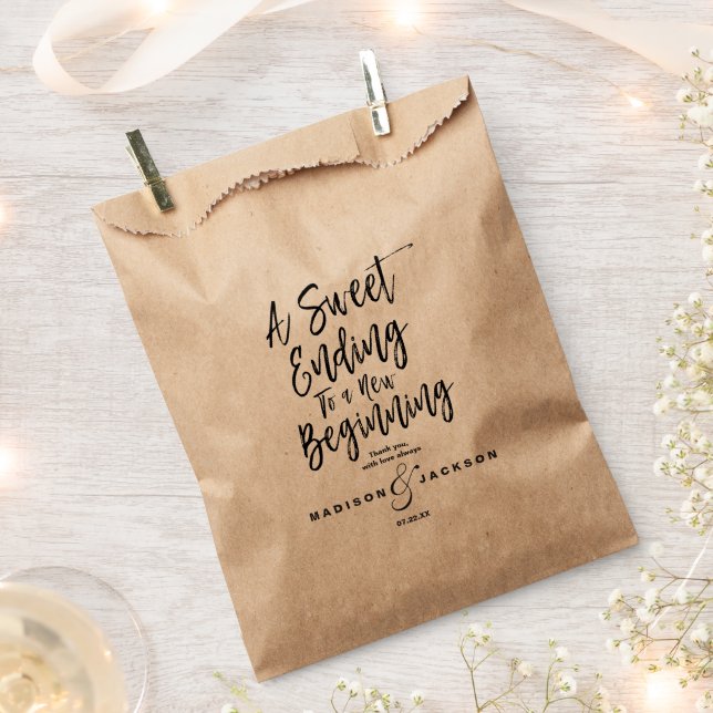 Sacolinha Casamento Negra Moderno e Fim Doce (Cortado)