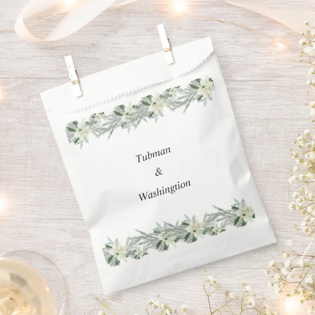 Sacolinha Casamento no inverno de Queda Floral Russo (Cortado)