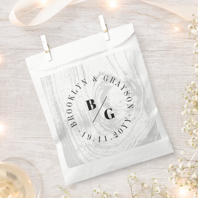 Sacolinha Casamento no inverno Quic de Textura de Madeira Rú (Cortado)