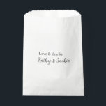 Sacolinha Casamento nome do casal amor & agradecimento simpl<br><div class="desc">design feminino</div>