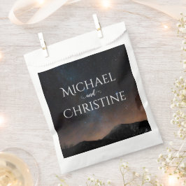 Sacolinha Casamento noturno sob as estrelas