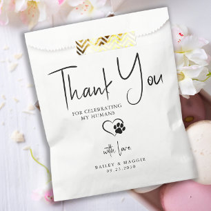 Sacolinha Casamento Obrigado Personalize O Doggie Bag Dog Tr