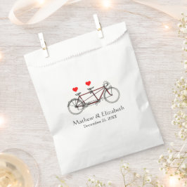 Sacolinha Casamento Personalizado Da Bicicleta De Bicicleta 