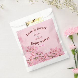 Sacolinha Casamento Pink Cherry Blossoms