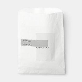 Sacolinha Casamento preto e branco moderno