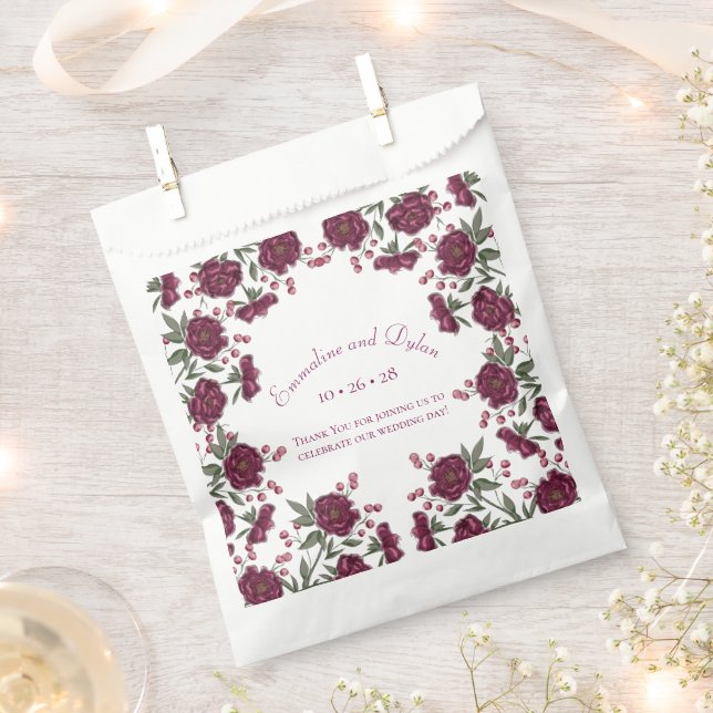 Sacolinha Casamento Rosa Marrom (Cortado)