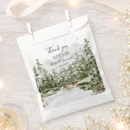 Sacolinha Casamento Russo da Floresta das Montanhas Watercol