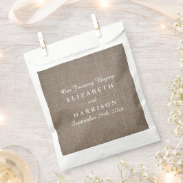 Sacolinha Casamento Rustic Burlap