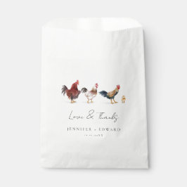 Sacolinha Casamento Rustic Chicken Rooster