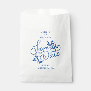 Sacolinha Casamento Salve a Data Desenhando a Mão