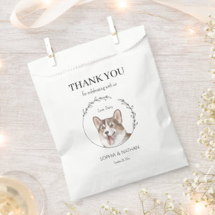 Sacolinha Casamento Simples De Cachorro Corgi Obrigado A Fav