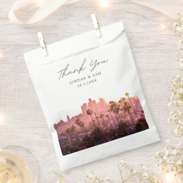 Sacolinha Casamento Skyline de Los Angeles Personalizado