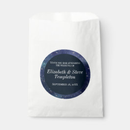 Sacolinha Casamento Starry Night Celestial Obrigado Marinho