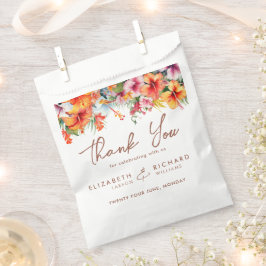 Sacolinha Casamento Tropical de Flores Elegante Hibiscus Flo