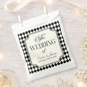 Sacolinha Casamento Vintage de Luxo Preto Marfim Antigo