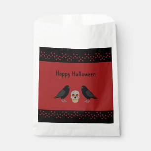 Sacolinha Caveira Gótica e o Guardião Ravens Halloween