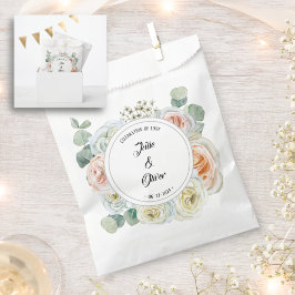 Sacolinha Celebração de rosas de Aquarela com nomes