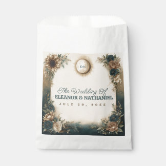 Sacolinha Celestial Sun Moon Boho Floral Rustic Wedding