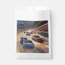 Sacolinha Cena Colorida de Corrida do Crepúsculo de Alta Vel