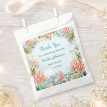 Chá de Bebê Aquarela Debaixo do Mar