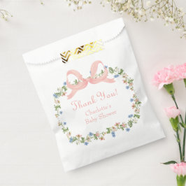 Sacolinha Chá de Bebê Arco-Íris Rosa Flor Silvestre