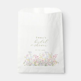Sacolinha Chá de Bebê Boho Flores Silvestres Jardim