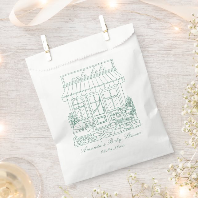 Sacolinha Chá de Bebê Cafe Bebe Bonjour (Cortado)