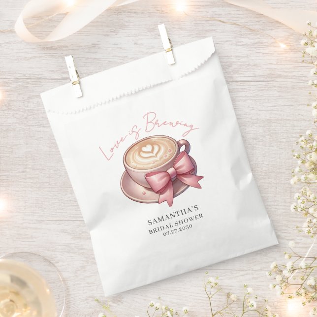 Sacolinha Chá de Bebê de Café Love Is Brewing  (Cortado)