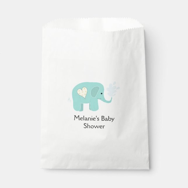 Sacolinha Chá de Bebê de Elefante (Frente)