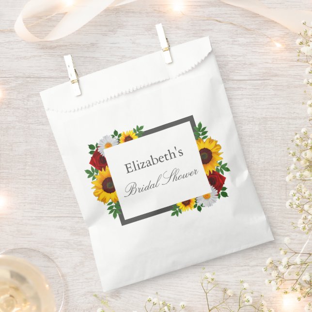 Sacolinha Chá de Bebê de Flores Tradicionais (Cortado)