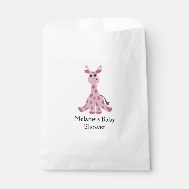 Sacolinha Chá de Bebê de Girafa (Frente)