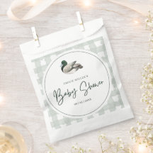 Chá de Bebê do Pato Selvagem Neutro Verde