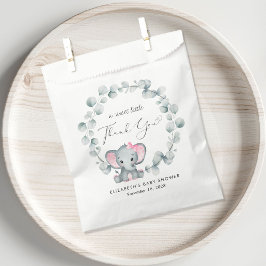 Sacolinha Chá De Bebê Elefante Bonito Obrigado