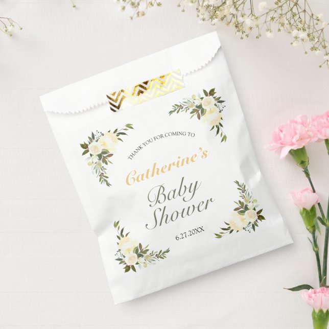 Sacolinha Chá de Bebê Floral Amarelo Fresco de Primavera (Selado)